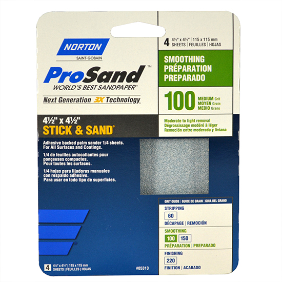 NORTON 4.5 X 4.5 STICK SAND4PK