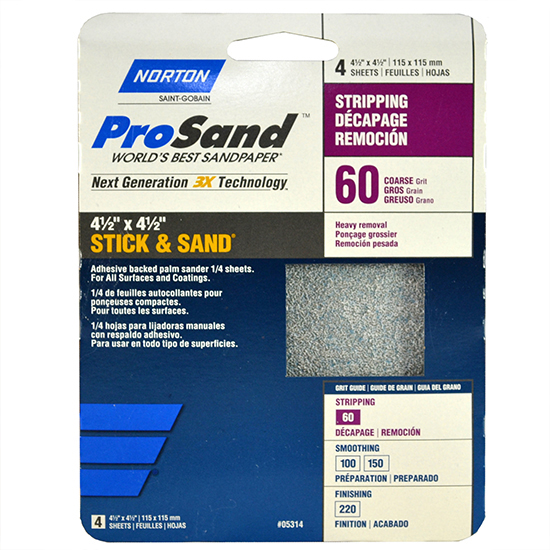 NORTON 4.5X4.5 STICK SAND 4PK 60