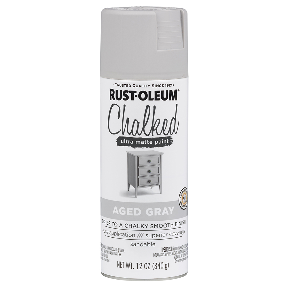 SPRAY CHALK PAINT MATTE AGED GRY