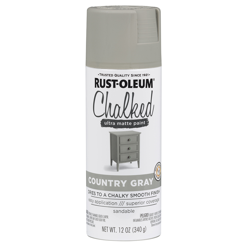 SPRAY CHALK PNT MAT COUNTRY GRAY