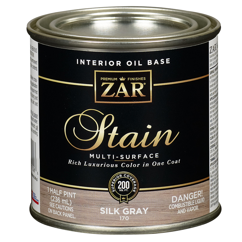 1/2 PINT ZAR OIL STAIN SILK GRAY