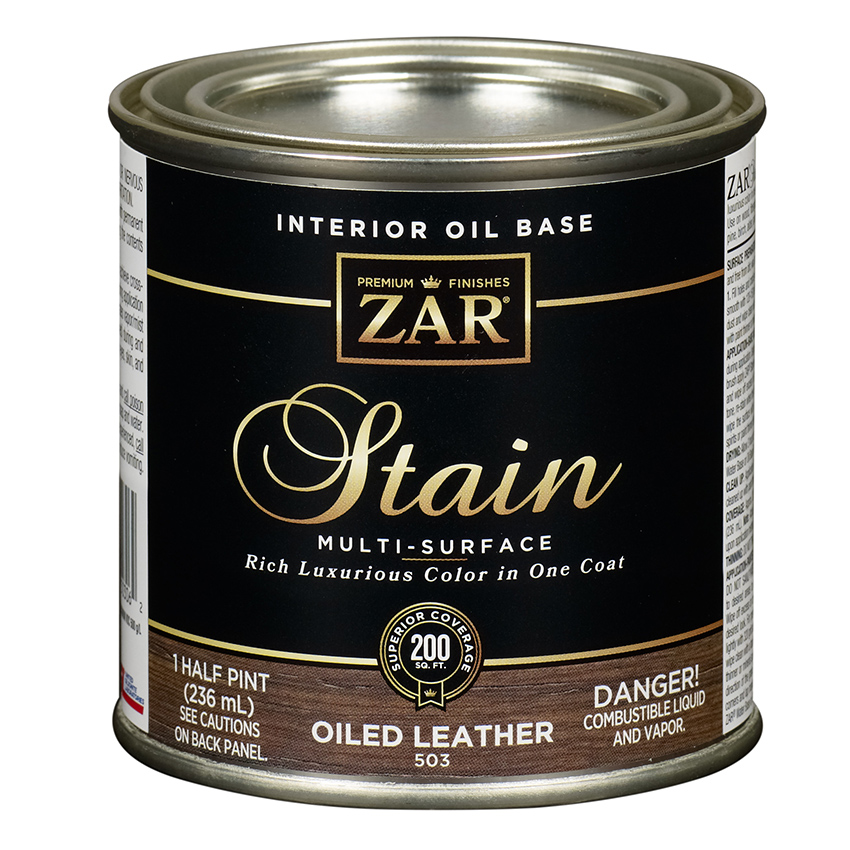 1/2 PINT ZAR OIL STAIN LEATHER