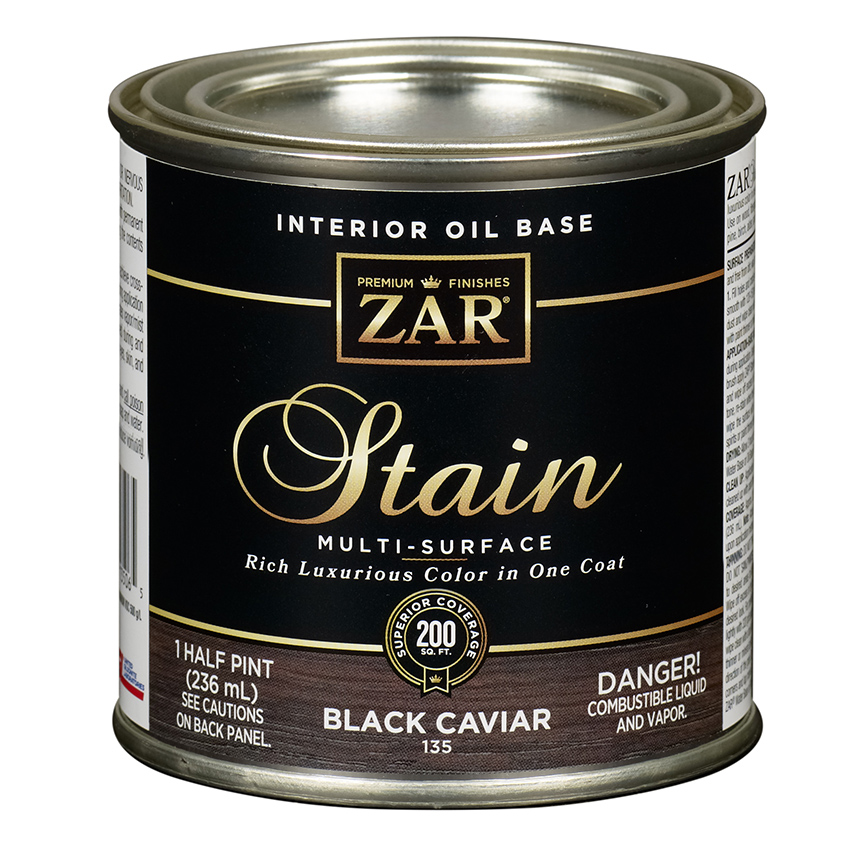 1/2 PNT ZAR OIL STAIN BLK CAVIAR