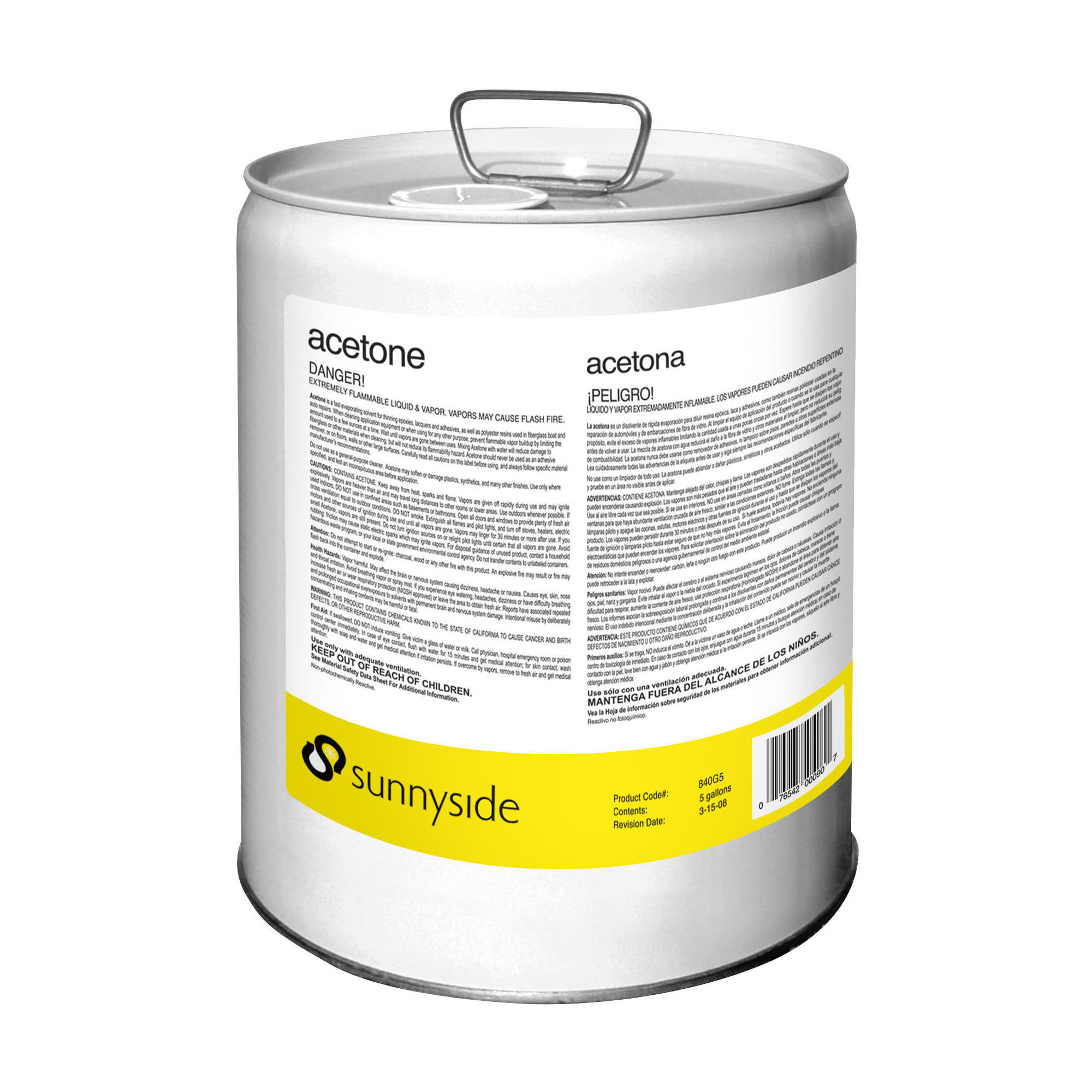 SUNNYSIDE ACETONE 5GAL