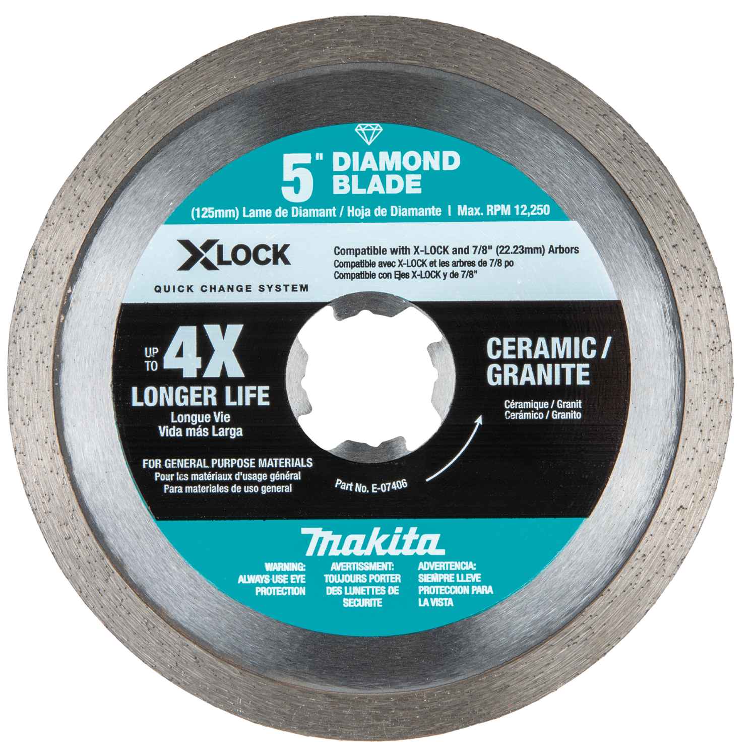 7" DIAMOND BLADE CONT RIM