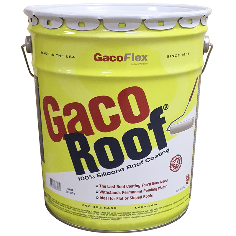 GACO SILICONE ROOF WHITE 5GAL